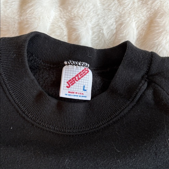 Jerzees Black Halloween Graphic Crewneck Sweater - Picture 2 of 3